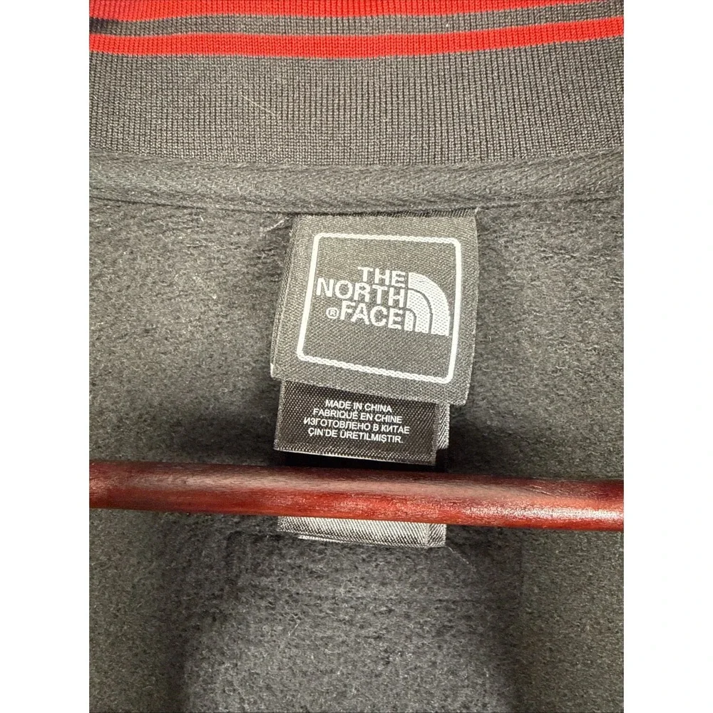 The North Face Full Zip Track Jacket Mens XL Apex Bionic 3 Black Red Steep Tech‎